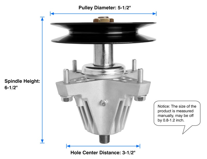 wyevee Replacement 918-06978 Spindle Assembly for 54'' Deck  618-06978 Lawn Mower Spindle Compatible with MTD Troy Bilt Cub Cad et RZT-L54 XT1 XT2  Craftsman G8400 T8400 Mower Deck Spindle - Image 2